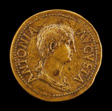 Antonia, 36 B.C.-A.D. c. 38, Daughter of Mark Antony and Octavia [obverse]. Creator: Giovanni da Cavino