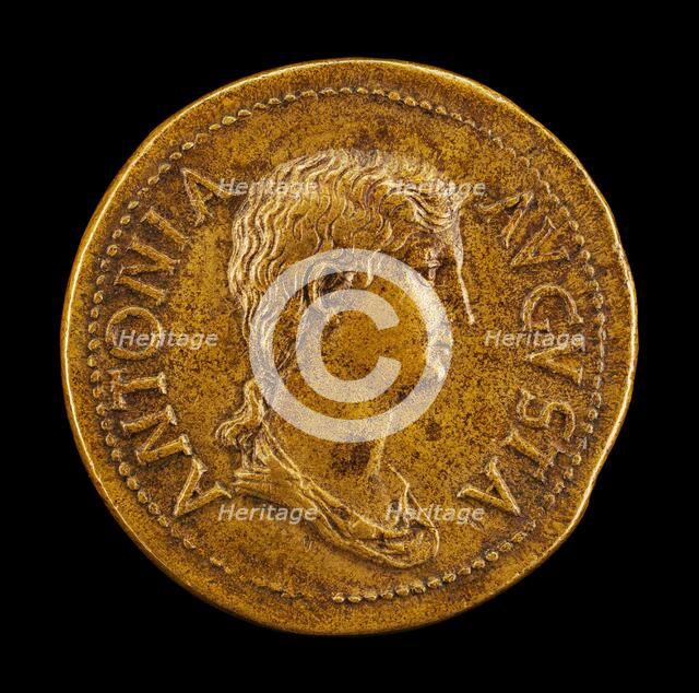 Antonia, 36 B.C.-A.D. c. 38, Daughter of Mark Antony and Octavia [obverse]. Creator: Giovanni da Cavino.