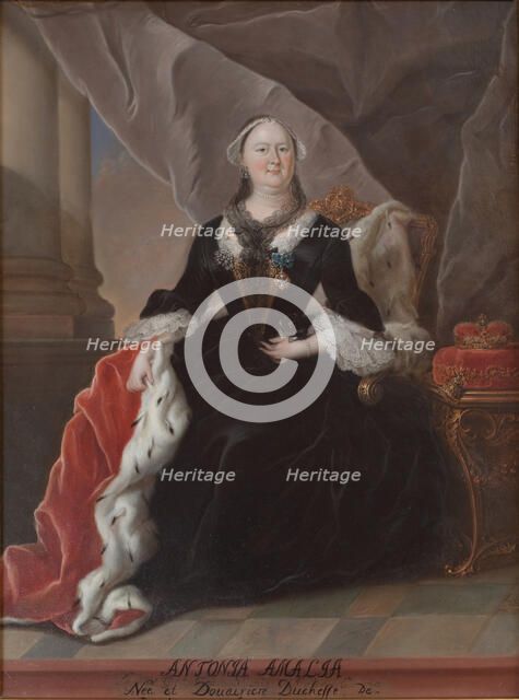 Antonia Amalia. Duchess of Brunswick and Lüneburg. Born 22 April 1696, 1749-1848. Creator: Unknown.