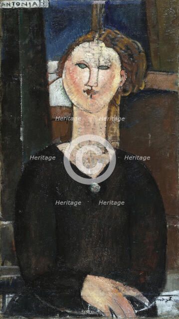 Antonia, c. 1915. Artist: Modigliani, Amedeo (1884-1920)
