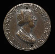 Antonia del Balzo, 1441-1538, Wife of Gianfrancesco Gonzaga di Rodigo 1479 [obverse]. Creator: Pier Jacopo Alari Bonacolsi
