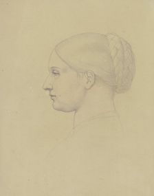 Antonie von Blittersdorf in profile to the left, c1840s. Creator: Eduard von Steinle