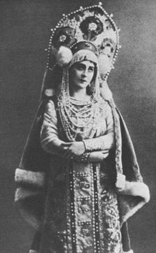 Antonina Nezhdanova as the Princess, 1917