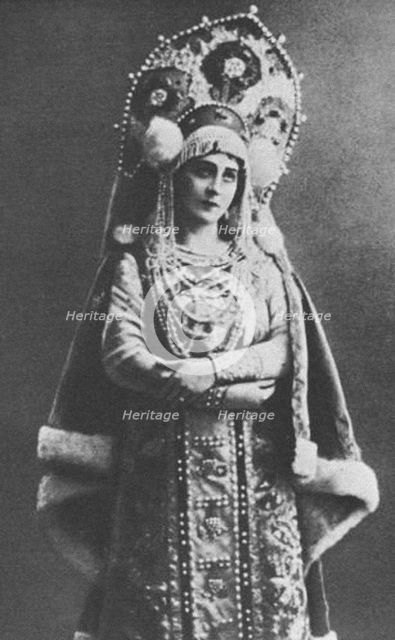 Antonina Nezhdanova as the Princess, 1917.