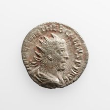 Antoninianus of Trebonianus Gallus, A.D. 251-253. Creator: Unknown