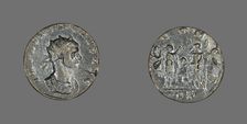 Antoninianus (Coin) Portraying Emperor Aurelian, 270-275. Creators: Unknown, Aurelian