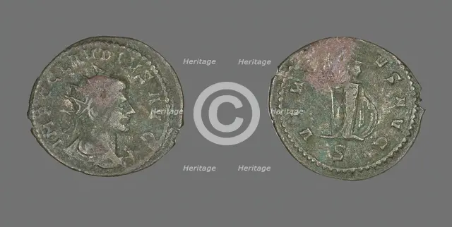 Antoninianus (Coin) Portraying Emperor Claudius Gothicus, 260-270. Creator: Unknown.