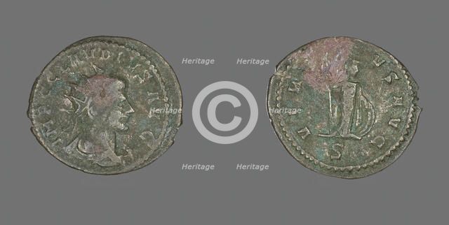 Antoninianus (Coin) Portraying Emperor Claudius Gothicus, 260-270. Creator: Unknown.