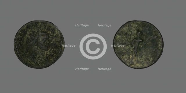 Antoninianus (Coin) Portraying Emperor Diocletian, 290-291. Creator: Unknown.