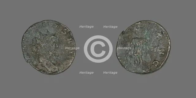 Antoninianus (Coin) Portraying Emperor Gallienus, 260-268. Creator: Unknown.