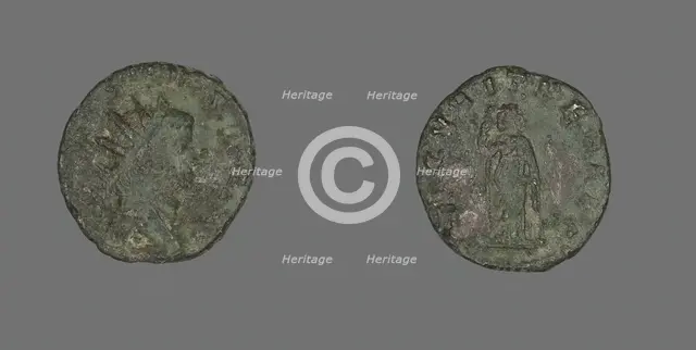 Antoninianus (Coin) Portraying Emperor Gallienus, 260-268. Creator: Unknown.