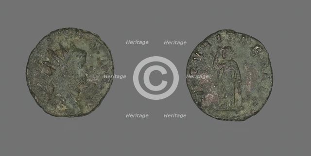 Antoninianus (Coin) Portraying Emperor Gallienus, 260-268. Creator: Unknown.