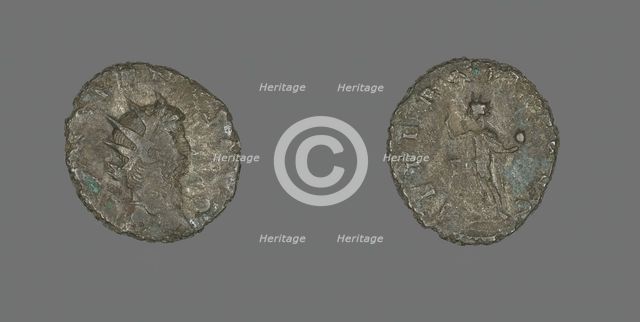 Antoninianus (Coin) Portraying Emperor Gallienus, 260-268. Creator: Unknown.