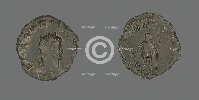 Antoninianus (Coin) Portraying Emperor Gallienus, 260-268. Creator: Unknown.