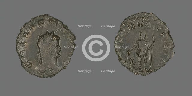 Antoninianus (Coin) Portraying Emperor Gallienus, 260-268. Creator: Unknown.
