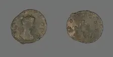 Antoninianus (Coin) Portraying Emperor Gallienus, 260-268. Creator: Unknown