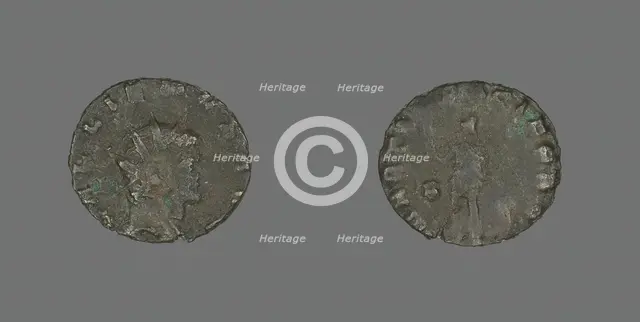 Antoninianus (Coin) Portraying Emperor Gallienus, 260-268. Creator: Unknown.