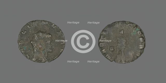 Antoninianus (Coin) Portraying Emperor Gallienus, 260-268. Creator: Unknown.