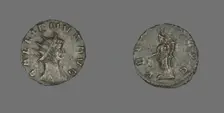 Antoninianus (Coin) Portraying Emperor Gallienus, 260-268. Creator: Unknown