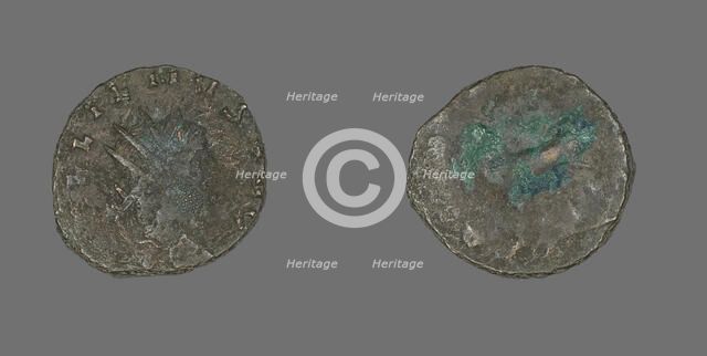 Antoninianus (Coin) Portraying Emperor Gallienus, 260-268. Creator: Unknown.