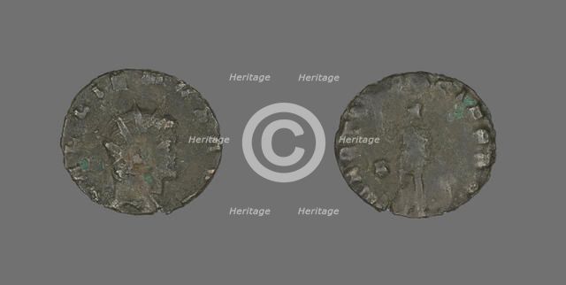 Antoninianus (Coin) Portraying Emperor Gallienus, 260-268. Creator: Unknown.