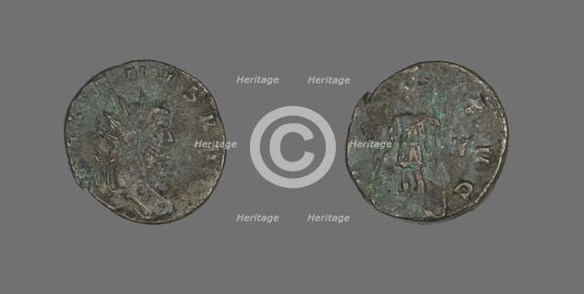 Antoninianus (Coin) Portraying Emperor Gallienus, 260-268. Creator: Unknown.
