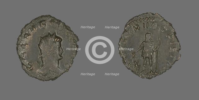 Antoninianus (Coin) Portraying Emperor Gallienus, 260-268. Creator: Unknown.