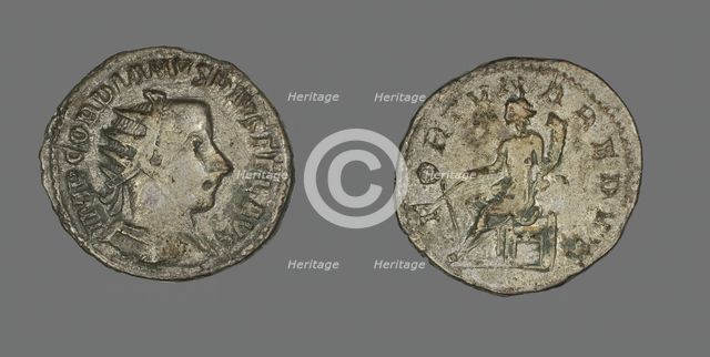 Antoninianus (Coin) Portraying Emperor Gordian III, 242-244. Creator: Unknown.