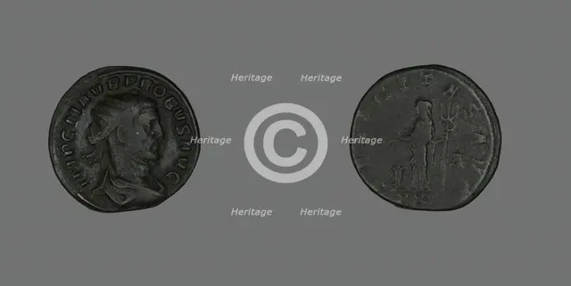 Antoninianus (Coin) Portraying Emperor Probus, 276-281. Creator: Unknown.