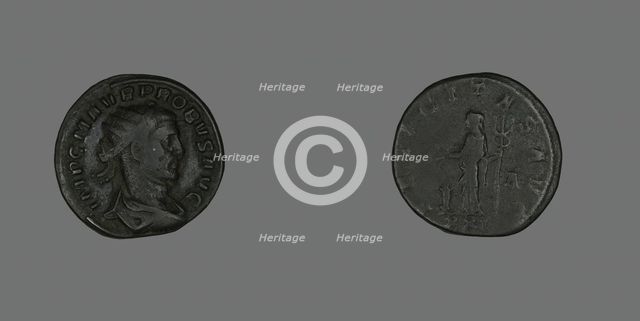 Antoninianus (Coin) Portraying Emperor Probus, 276-281. Creator: Unknown.