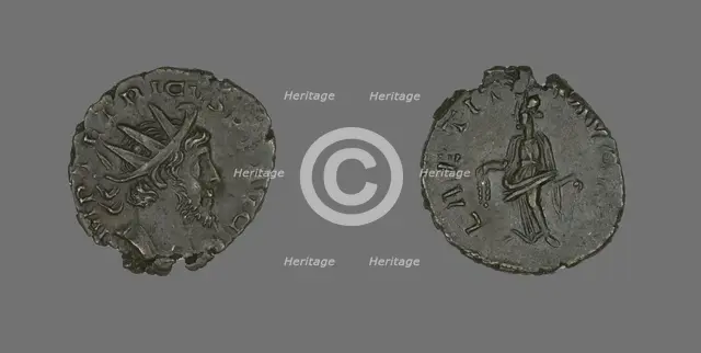 Antoninianus (Coin) Portraying Emperor Tetricus, 271-274. Creator: Unknown.