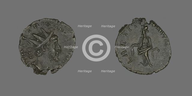 Antoninianus (Coin) Portraying Emperor Tetricus, 271-274. Creator: Unknown.