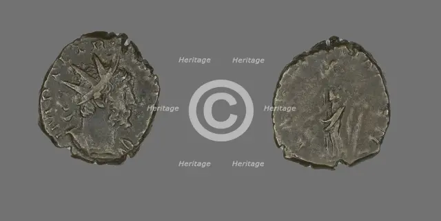 Antoninianus (Coin) Portraying Emperor Tetricus, 271-274. Creator: Unknown.