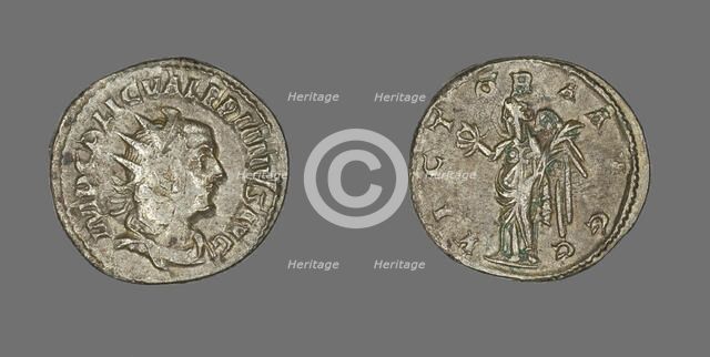 Antoninianus (Coin) Portraying Emperor Valerian, 253-261. Creator: Unknown.