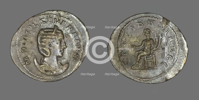 Antoninianus (Coin) Portraying Empress Marcia Otacilia Severa, 246-248. Creator: Unknown.