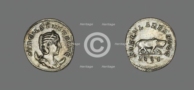 Antoninianus (Coin) Portraying Empress Marcia Otacilia Severa, 248, issued by Emperor Philip the Ara Creator: Unknown.