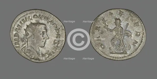 Antoninianus (Coin) Portraying King Philip I, 244-247. Creator: Unknown.