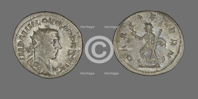 Antoninianus (Coin) Portraying King Philip I, 244-247. Creator: Unknown.