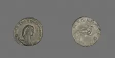 Antoninianus (Coin) Portraying Mariniana, 254. Creator: Unknown