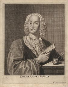 Antonio Vivaldi (1678-1741), 1725. Creator: La Cave, François Morellon de (active 18th century)
