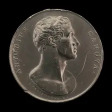 Antonio Canova, 1757-1822, Sculptor [obverse], 1816. Creator: Stefano Passamonti