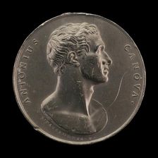 Antonio Canova, 1757-1822, Sculptor [obverse], 1816. Creator: Stefano Passamonti