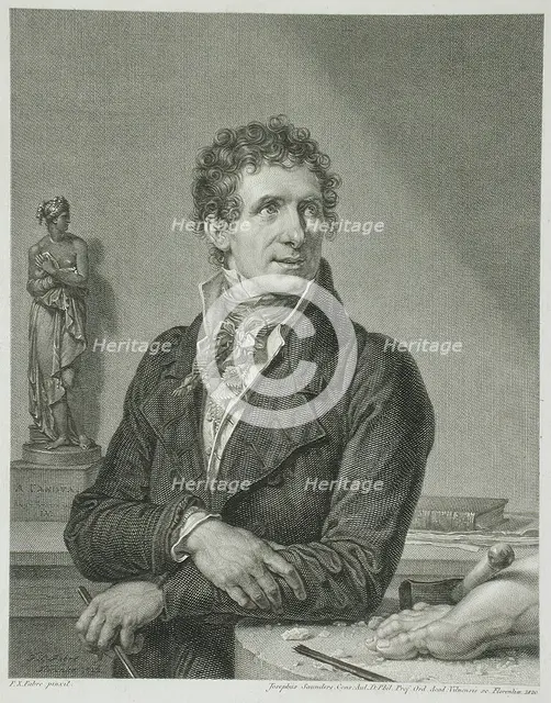 Antonio Canova, 1820. Creator: Joseph Saunders.