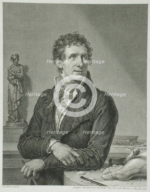 Antonio Canova, 1820. Creator: Joseph Saunders.