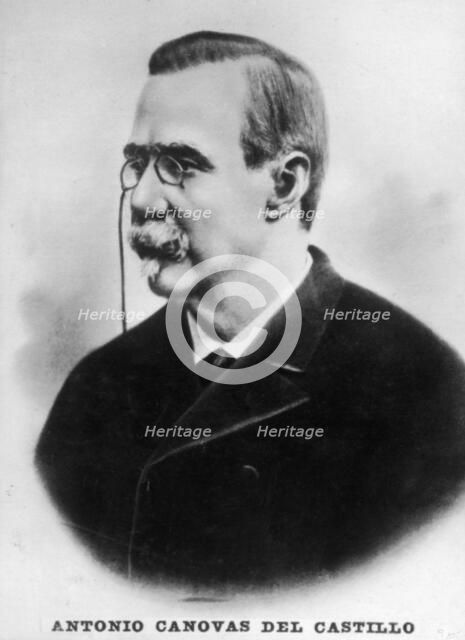 Antonio Canovas del Castillo, Spanish Prime Minister, c1910. Artist: Unknown