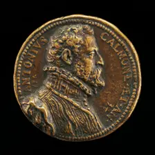 Antonio Calmone, Secretary to Philip II [obverse], c. 1570. Creator: Pietro Paolo Galeotti
