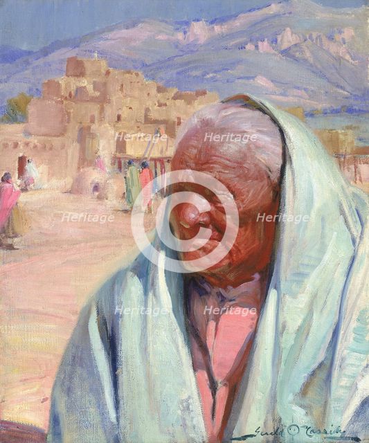 Antonio Concha, Old Man of Taos, 1924. Creator: Gerald Cassidy.