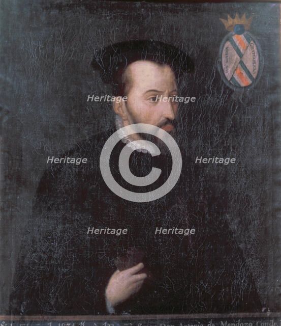 Antonio de Mendoza (1490-1552), Spanish governor and first viceroy of New Spain. (Mexico).