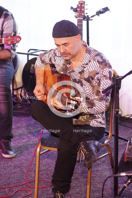 Antonio Forcione, Watermill Jazz Club, Dorking, Surrey, 11 June 2019. Creator: Brian O'Connor.