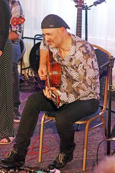 Antonio Forcione, Watermill Jazz Club, Dorking, Surrey, 11 June 2019. Creator: Brian O'Connor